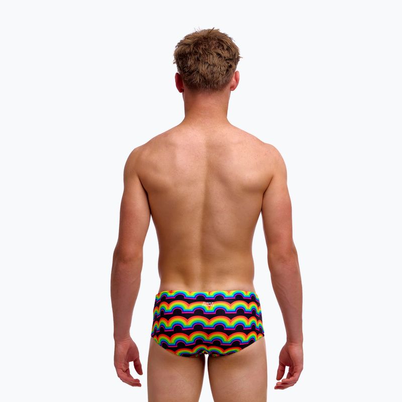 Bokserki pływackie dziecięce Funky Trunks Sidewinder Trunks rainbowie 4