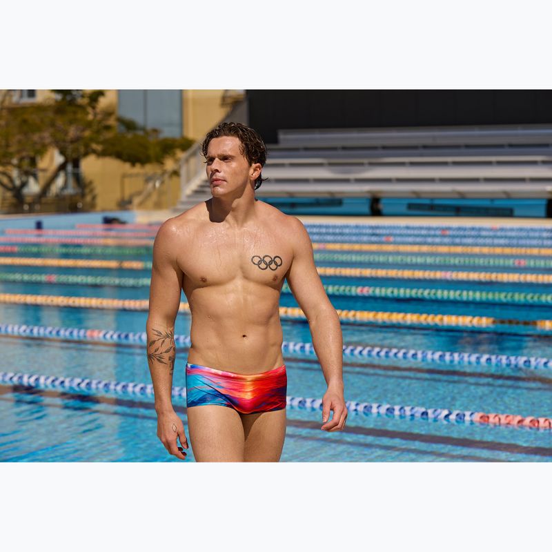 Bokserki pływackie męskie Funky Trunks Sidewinder Trunks sunset delight 7
