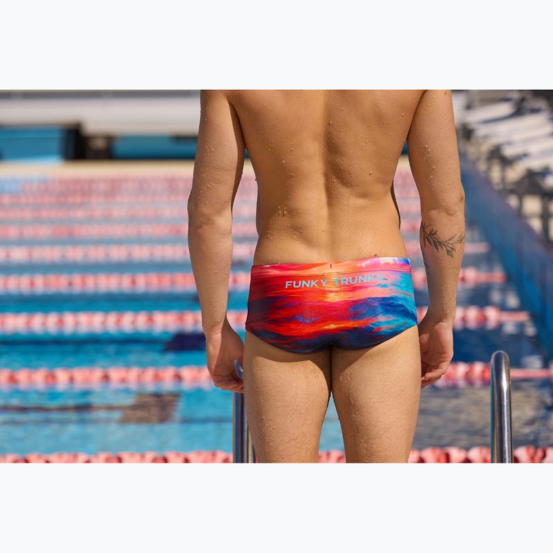 Bokserki pływackie męskie Funky Trunks Sidewinder Trunks sunset delight 9