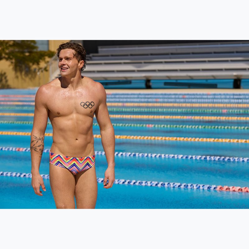 Slipy pływackie męskie Funky Trunks Classic Brief down up 6