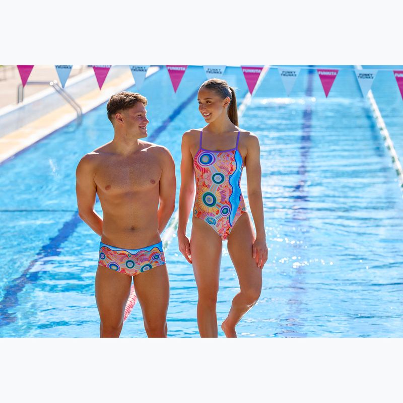 Bokserki pływackie męskie Funky Trunks Sidewinder Trunks kulin colour 9