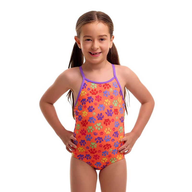 Strój kąpielowy jednoczęściowy dziecięcy Funkita Printed One Piece paw paw 2