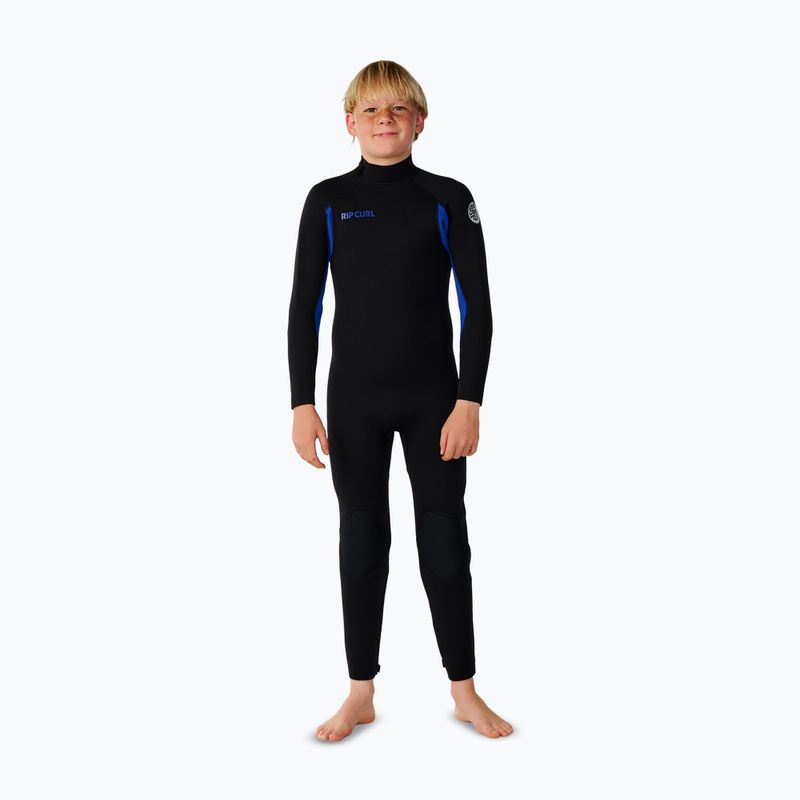 Pianka do pływania dziecięca Rip Curl Trad 3/2 mm Back Zip black/blue