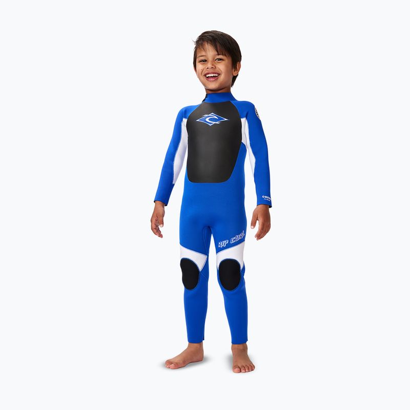 Pianka do pływania dziecięca Rip Curl Groms Omega 4/3mm Back Zip blue