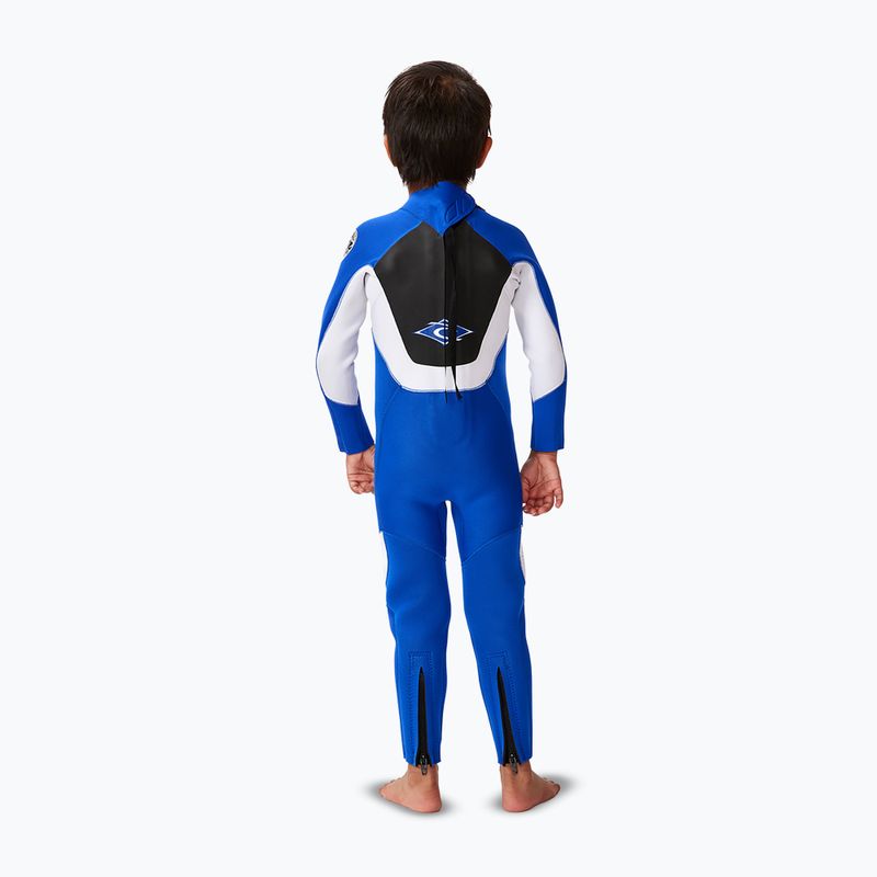 Pianka do pływania dziecięca Rip Curl Groms Omega 4/3mm Back Zip blue 2