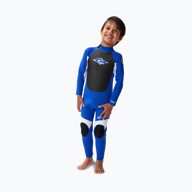 Pianka do pływania dziecięca Rip Curl Groms Omega 4/3mm Back Zip blue 3