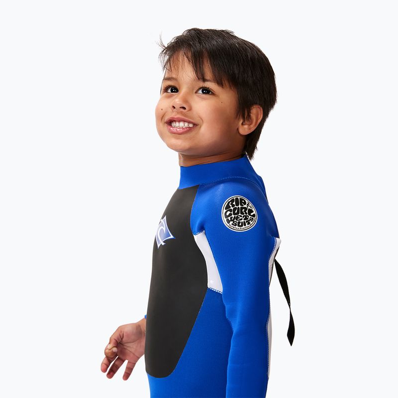 Pianka do pływania dziecięca Rip Curl Groms Omega 4/3mm Back Zip blue 4
