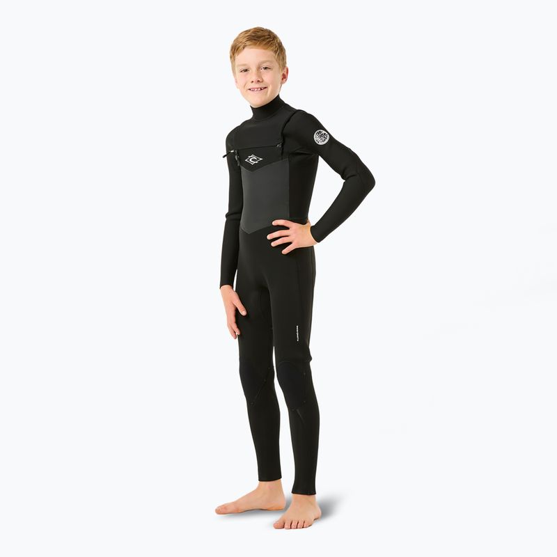 Pianka do pływania dziecięca Rip Curl Dawn Patrol 4/3 mm Chest Zip black 3