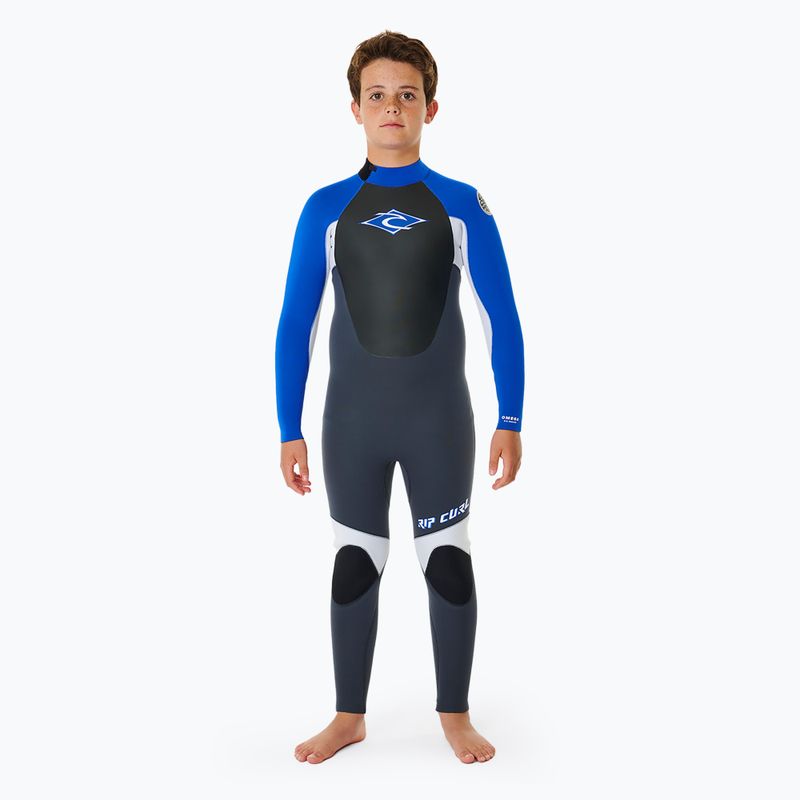 Pianka do pływania dziecięca Rip Curl Omega 3/2 mm Back Zip blue