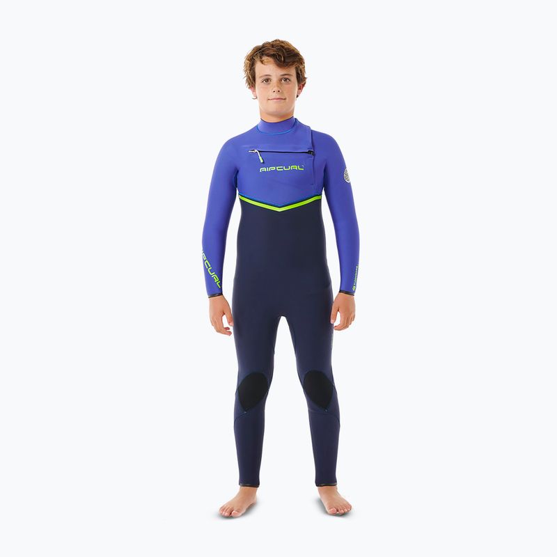 Pianka do pływania dziecięca Rip Curl Flashbomb 3/2 mm Chest Zip wild berry