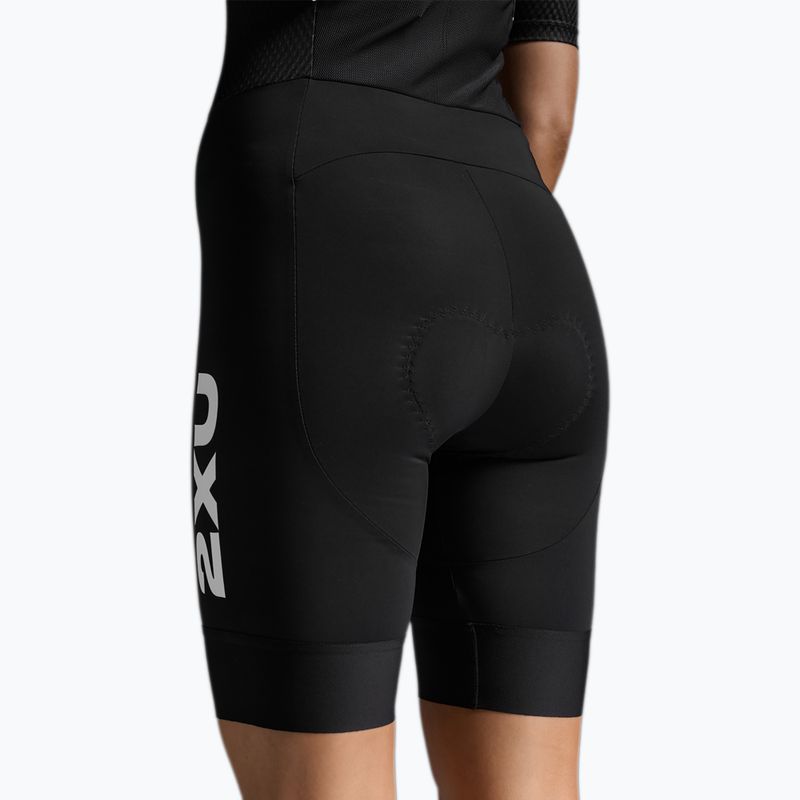 Kombinezon triathlonowy damski 2XU Aero Hex Sleeved black/white 5