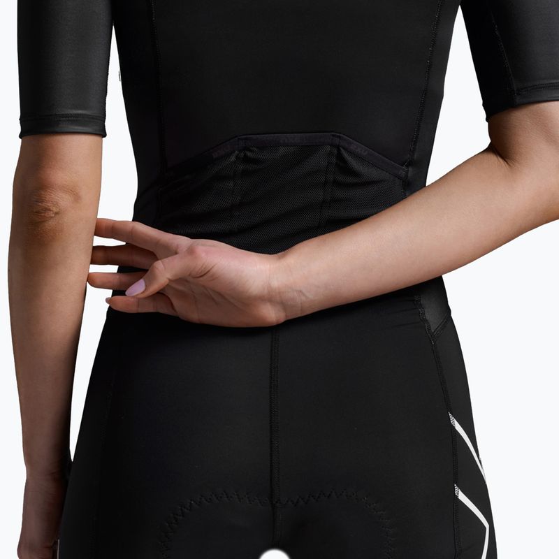 Kombinezon triathlonowy damski 2XU Core Sleeved black/white 8