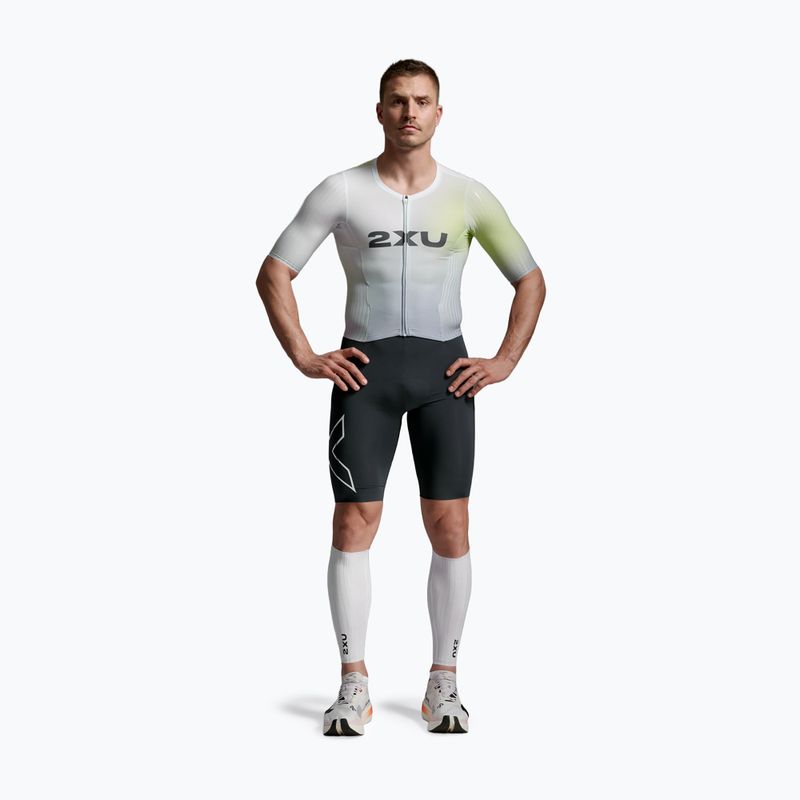 Opaski aerodynamiczne 2XU Light Speed Aero Calf Guards white/black 3