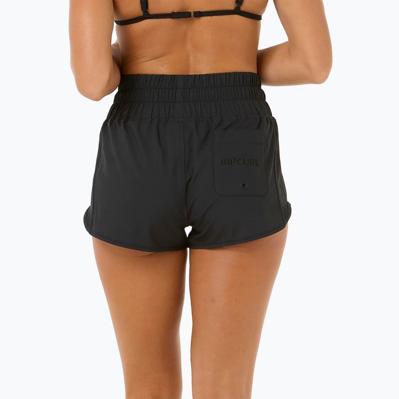Szorty kąpielowe damskie Rip Curl High Waist Retro Volley 3" black 10
