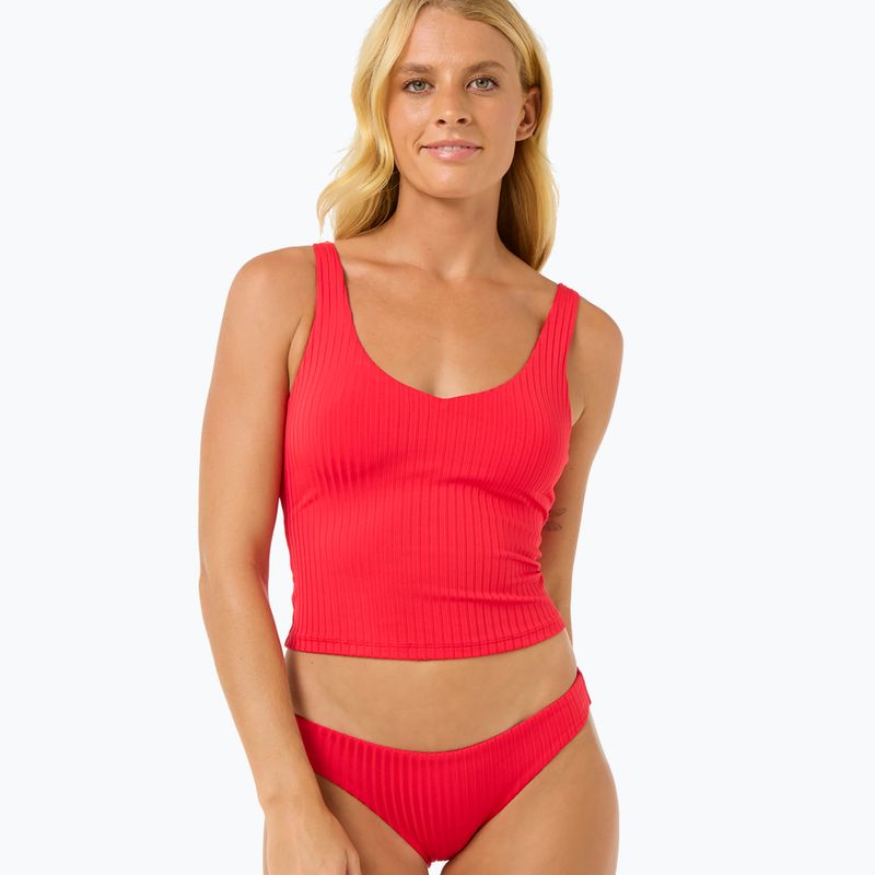 Góra od stroju kąpielowego Rip Curl Premium Surf Tankini hibiscus red 2