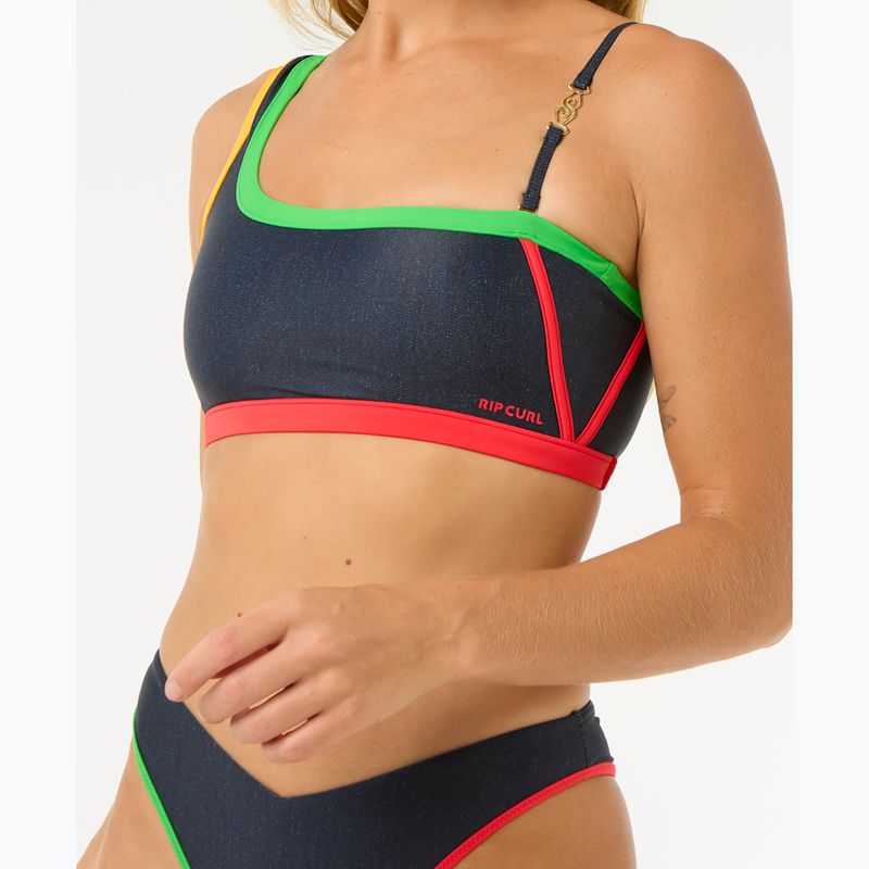 Góra od stroju kąpielowego Rip Curl Gigi One Shoulder dark denim 6
