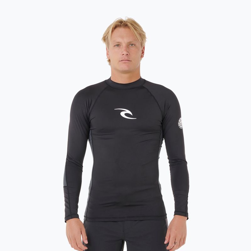 Longsleeve do pływania męski Rip Curl Waves Upf Perf black