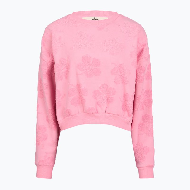 Bluza damska Rip Curl Paradise Terry Crew pink