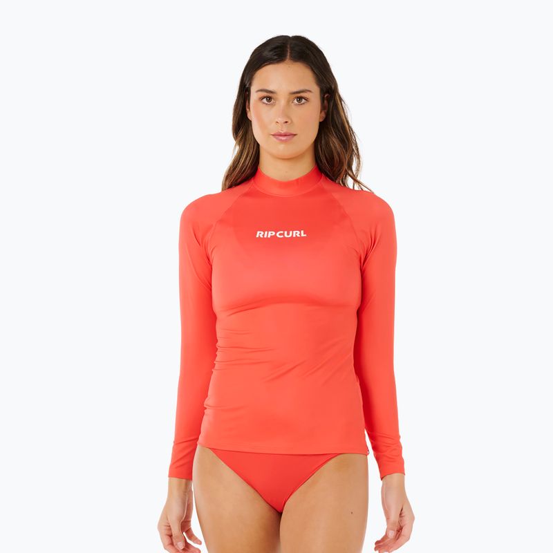 Longsleeve do pływania damski Rip Curl Classic Surf UPF Rashguard red