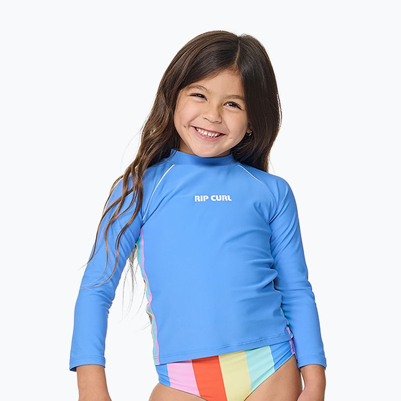 Koszulka do pływania dziecięca Rip Curl Sunshine Revival Rashie cornflower blue 6
