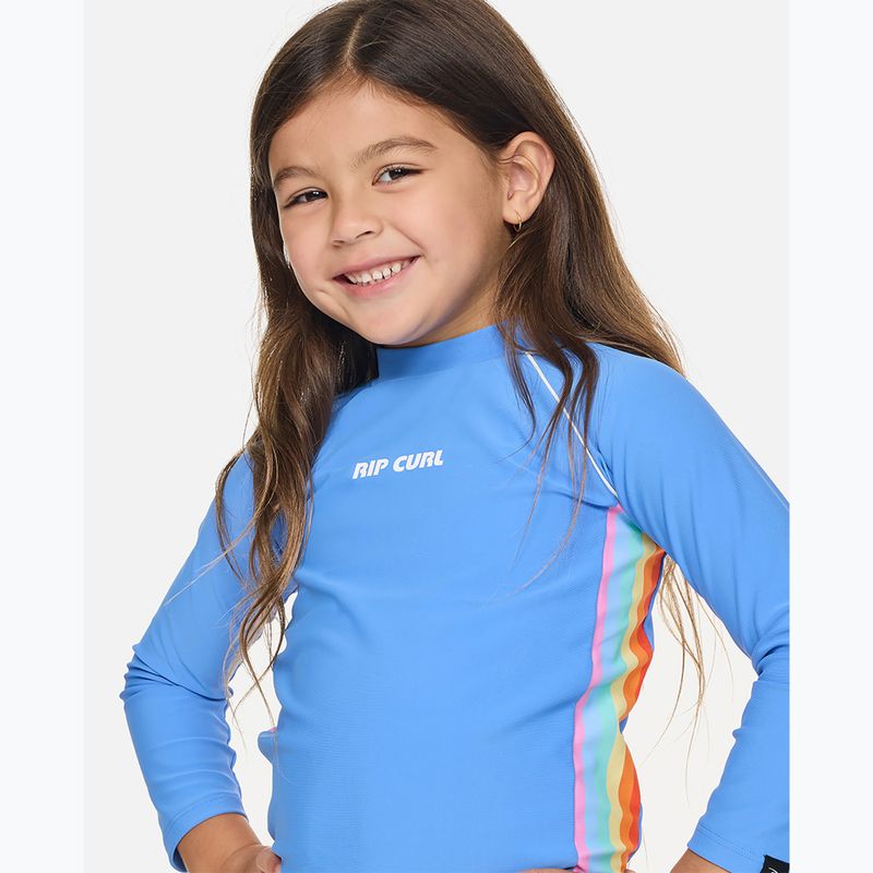 Koszulka do pływania dziecięca Rip Curl Sunshine Revival Rashie cornflower blue 9