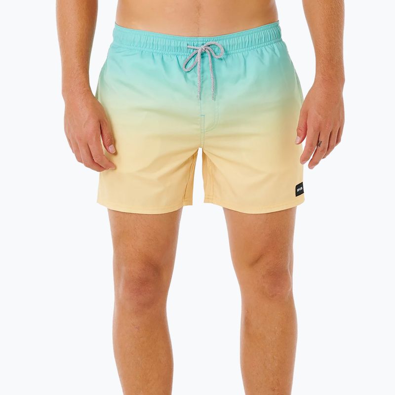 Szorty kąpielowe męskie Rip Curl Offset Fade Volley aqua 3