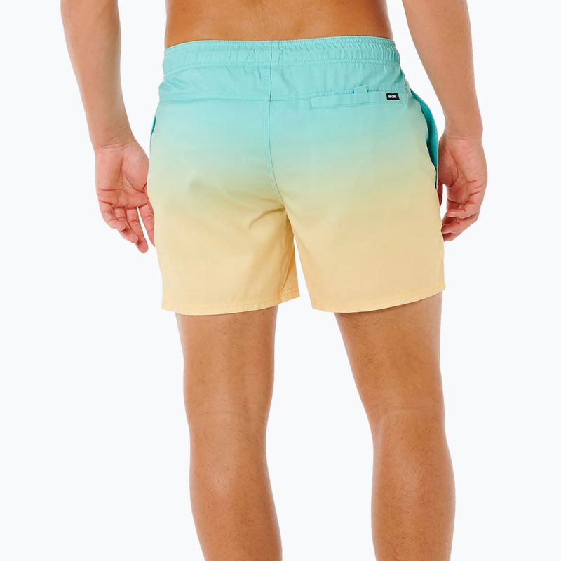 Szorty kąpielowe męskie Rip Curl Offset Fade Volley aqua 2