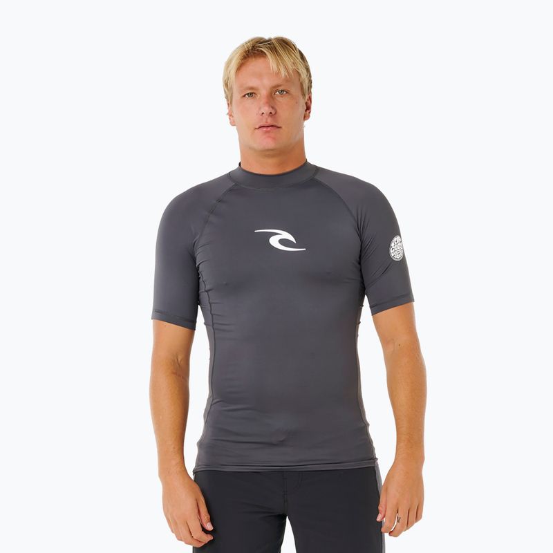 Koszulka do pływania męska Rip Curl Waves Upf Perf charcoal grey