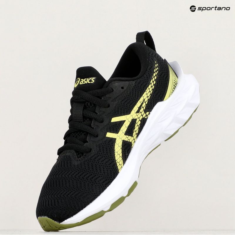 Buty do biegania dziecięce ASICS Novablast 2 GS black/glow yellow 9
