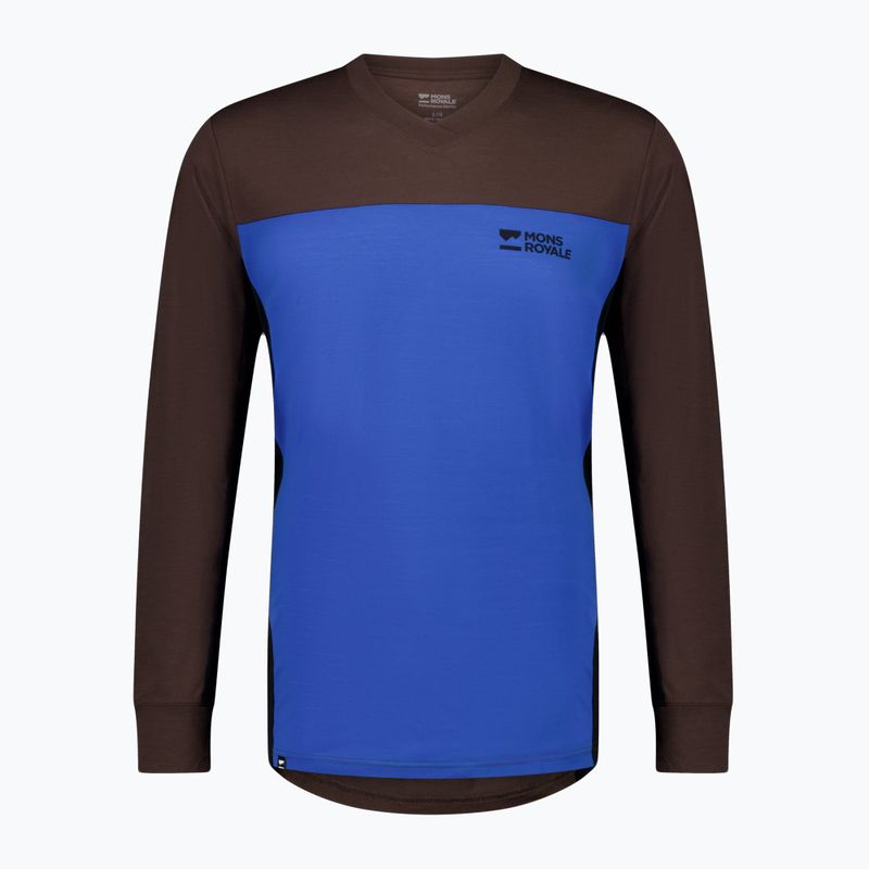 Longsleeve rowerowy męski Mons Royale Redwood Enduro VLS cedar/ cobalt/ black 5