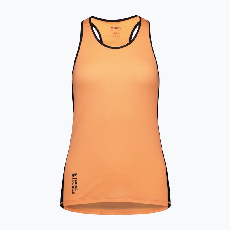 Koszulka termoaktywna damska Mons Royale Bella Merino Tank punch/black 3