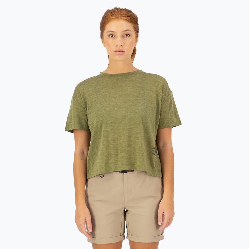 Koszulka termoaktywna damska Mons Royale Zephyr Tencel Boxy fern