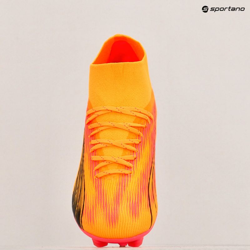 Buty piłkarskie dziecięce PUMA Ultra Pro FG/AG Jr sunset glow/puma black/sun stream 9