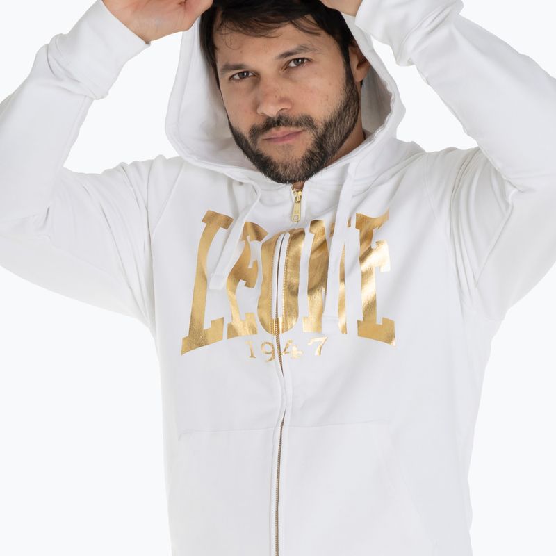 Bluza męska LEONE 1947 Gold Hoody optic white 4