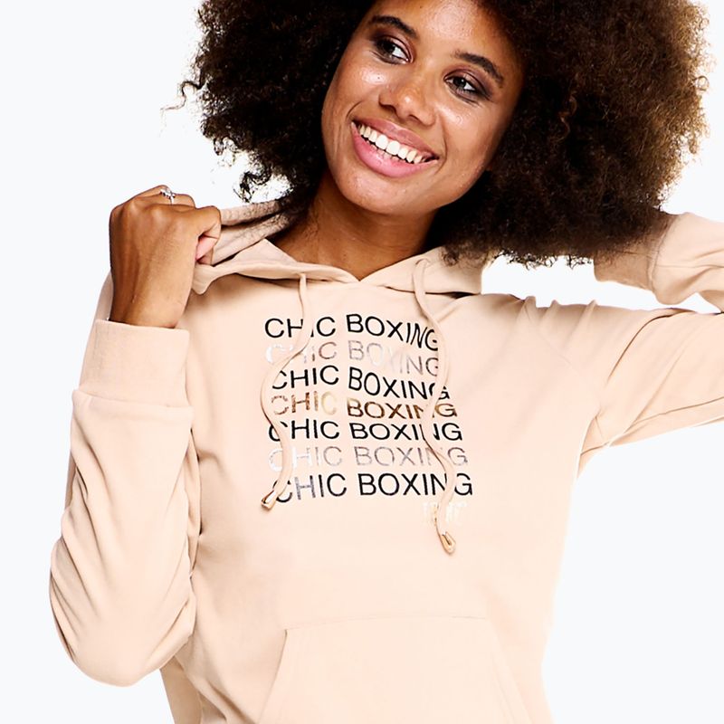 Bluza damska LEONE 1947 Chic Boxing Hoody beige 5