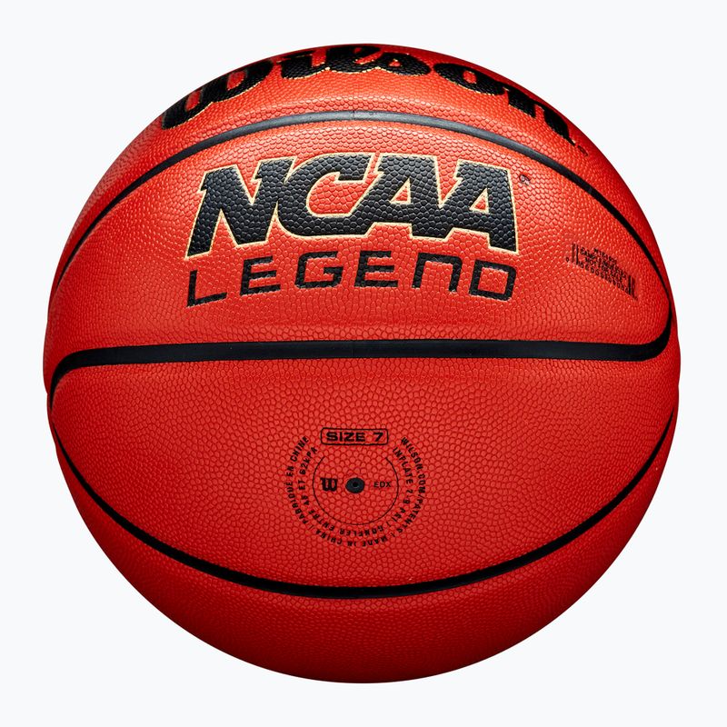 Piłka do koszykówki Wilson NCAA Legend orange/black rozmiar 7 6