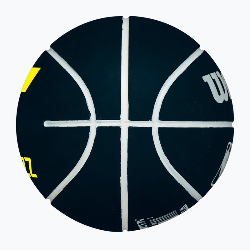 Piłka Super Mini Wilson NBA Team Dribbler Utah Jazz black 3