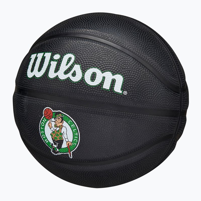 Piłka do koszykówki dziecięca Wilson NBA Team Tribute Mini Boston Celtics black rozmiar 3 3