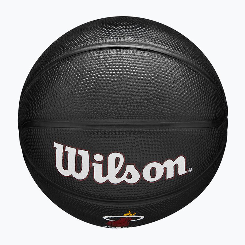 Piłka do koszykówki dziecięca Wilson NBA Team Tribute Mini Miami Heat black rozmiar 3 5