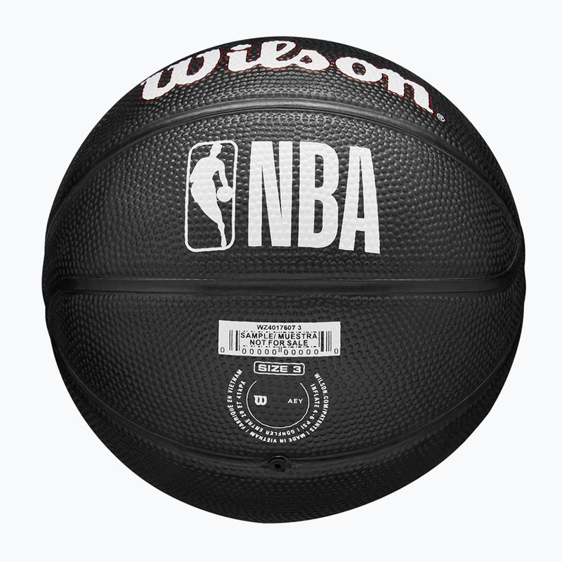 Piłka do koszykówki dziecięca Wilson NBA Team Tribute Mini Miami Heat black rozmiar 3 7