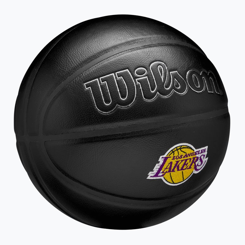Piłka do koszykówki Wilson NBA Team Premiere Los Angeles Lakers black rozmiar 7 2