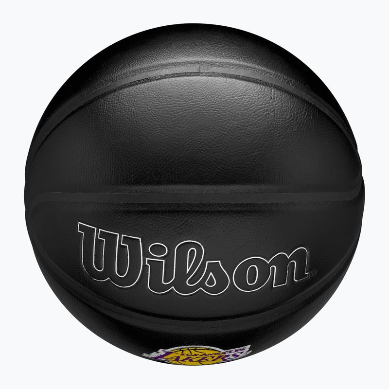 Piłka do koszykówki Wilson NBA Team Premiere Los Angeles Lakers black rozmiar 7 5