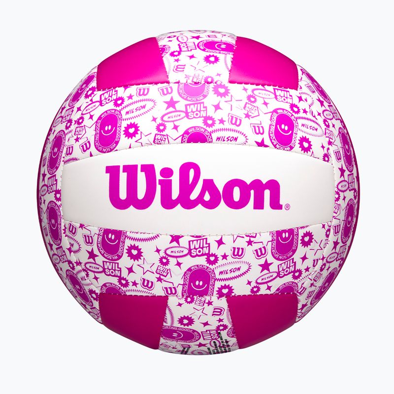 Piłka do siatkówki Wilson Stamp purple/white rozmiar 5