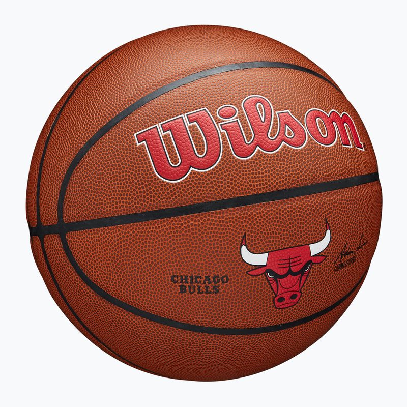 Piłka do koszykówki Wilson NBA Team Alliance Chicago Bulls brown rozmiar 7 2
