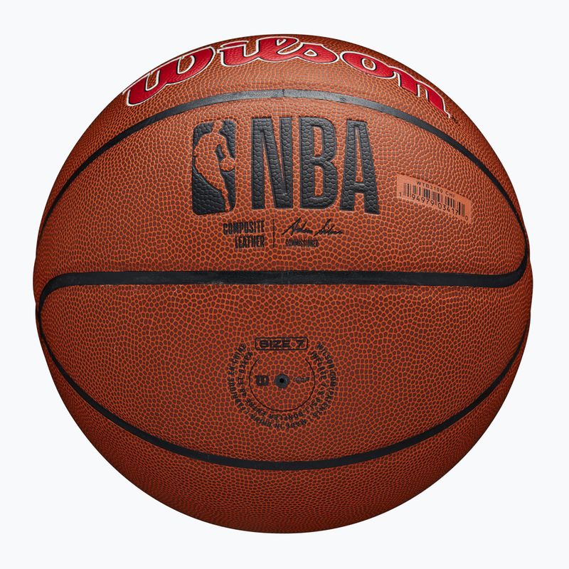 Piłka do koszykówki Wilson NBA Team Alliance Chicago Bulls brown rozmiar 7 6