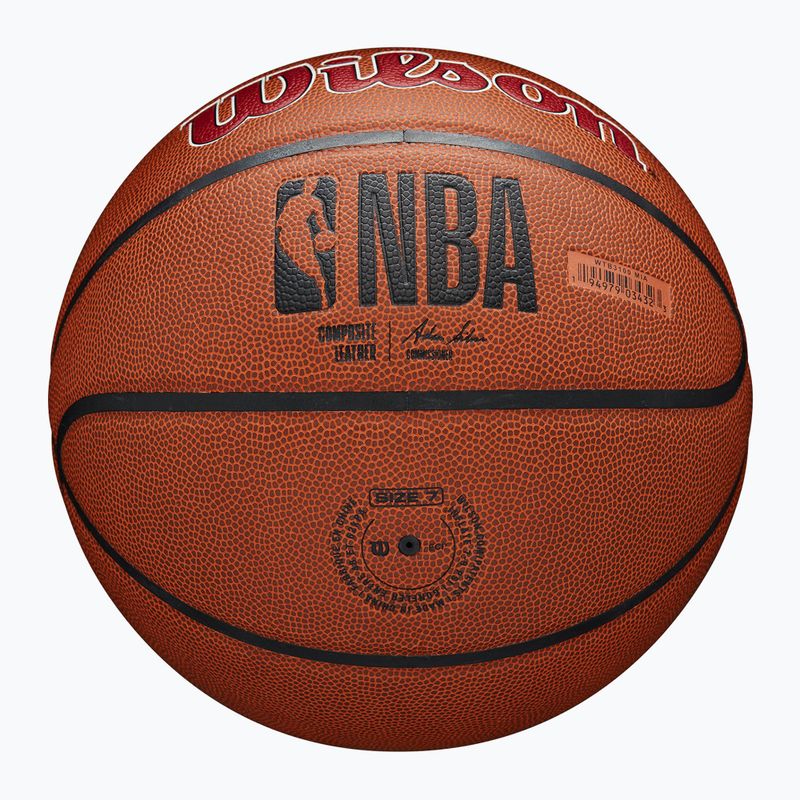 Piłka do koszykówki Wilson NBA Team Alliance Miami Heat brown rozmiar 7 6