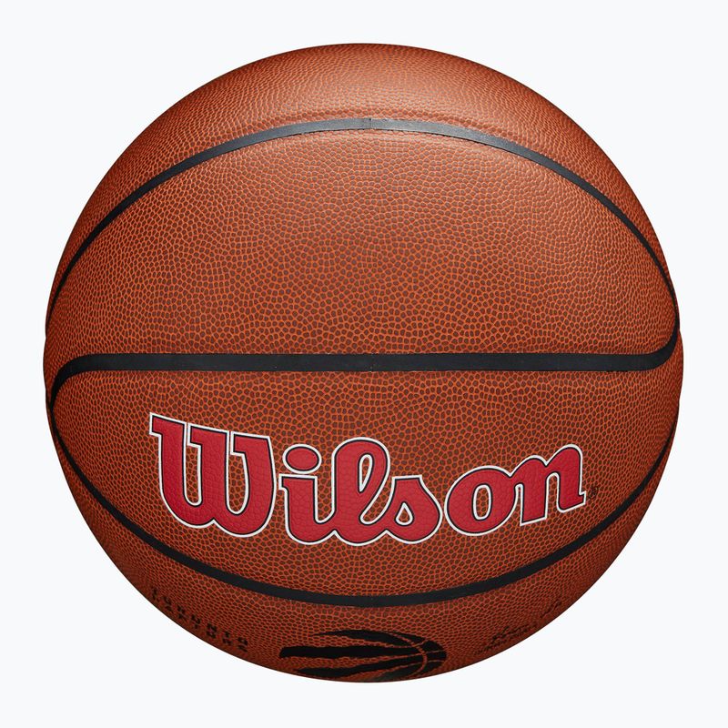 Piłka do koszykówki Wilson NBA Team Alliance Toronto Raptors brown rozmiar 7 5