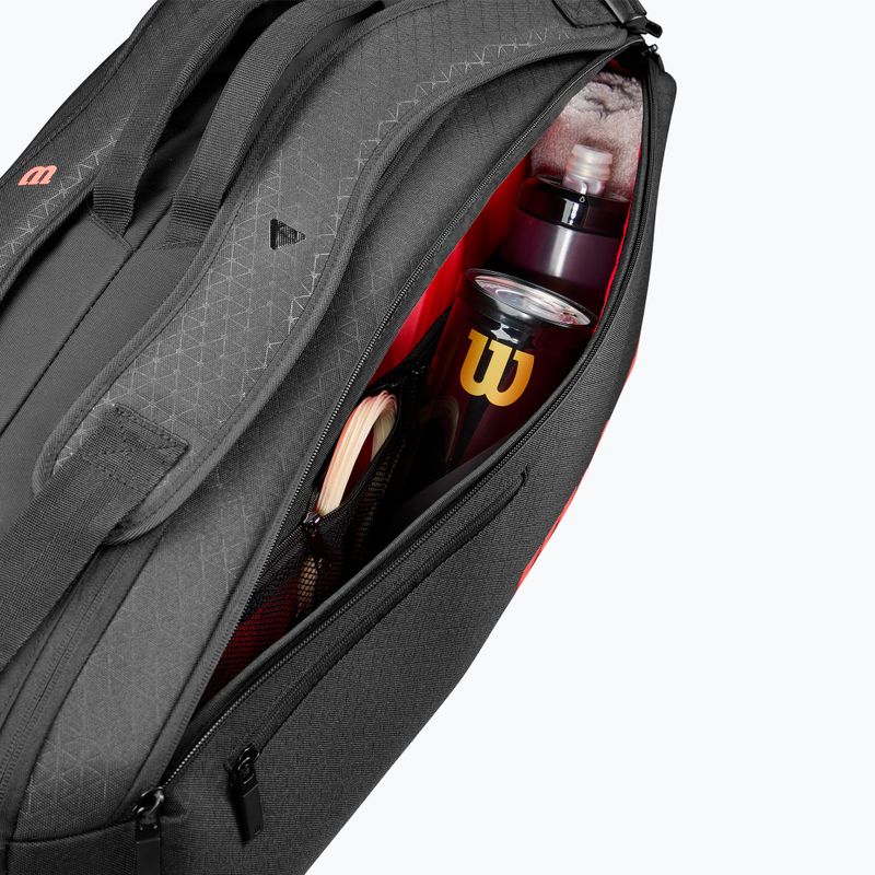 Torba tenisowa Wilson Clash V3 Super Tour 6PK black/ infrared 8