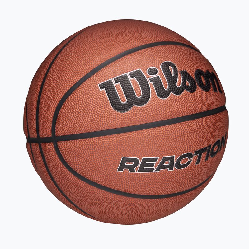 Piłka do koszykówki Wilson Reaction Pro brown/silver rozmiar 7 2