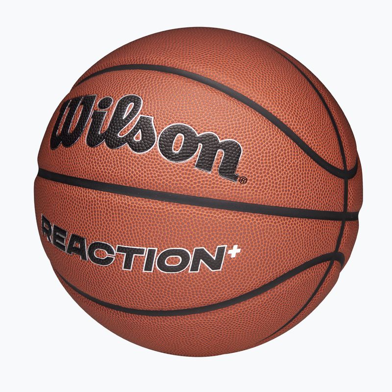 Piłka do koszykówki Wilson Reaction Pro brown/silver rozmiar 7 3